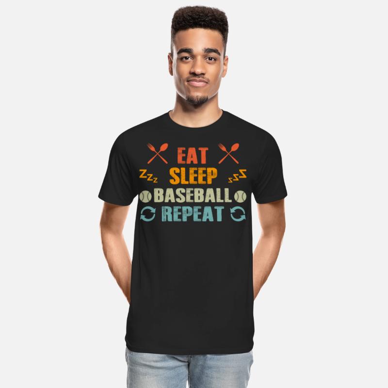 Eat Sleep Baseball Repeat Funny Vintage Baseball