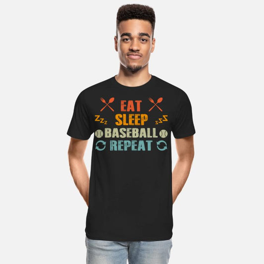 Eat Sleep Baseball Repeat Funny Vintage Baseball