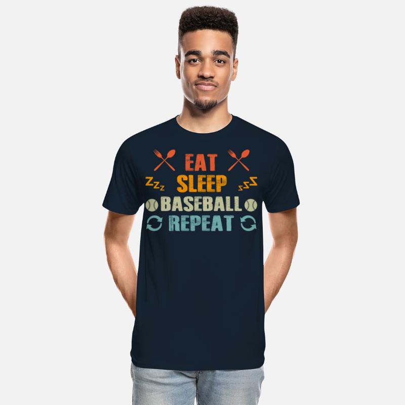 Eat Sleep Baseball Repeat Funny Vintage Baseball