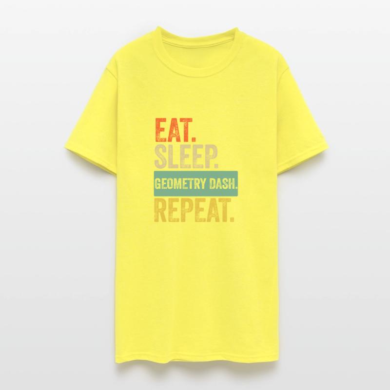 Eat sleep geometry dash repeat retro vintage