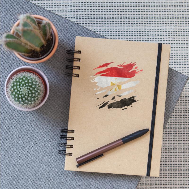 Egypt - national flag, scratches, cracks