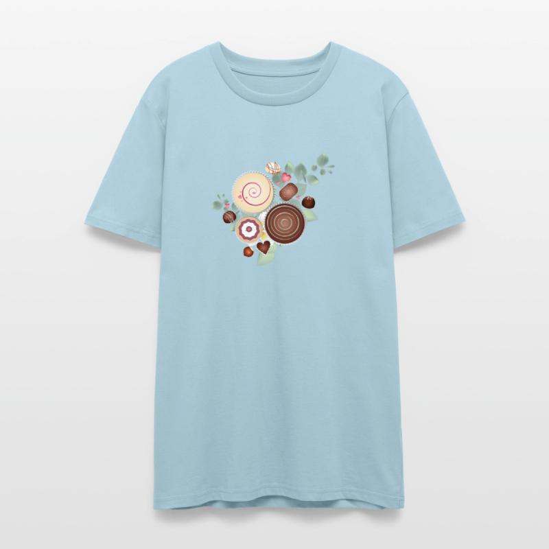 Elegant praline motif between delicate foliage