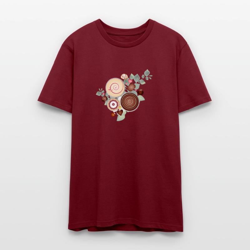 Elegant praline motif between delicate foliage