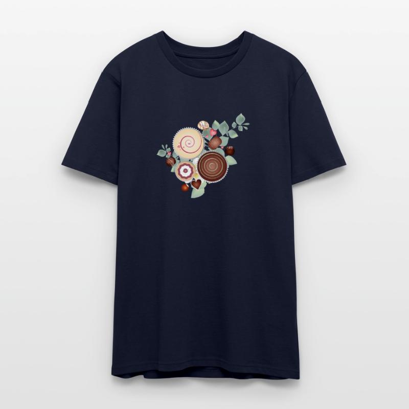 Elegant praline motif between delicate foliage