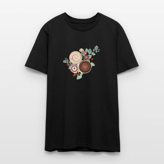 Elegant praline motif between delicate foliage