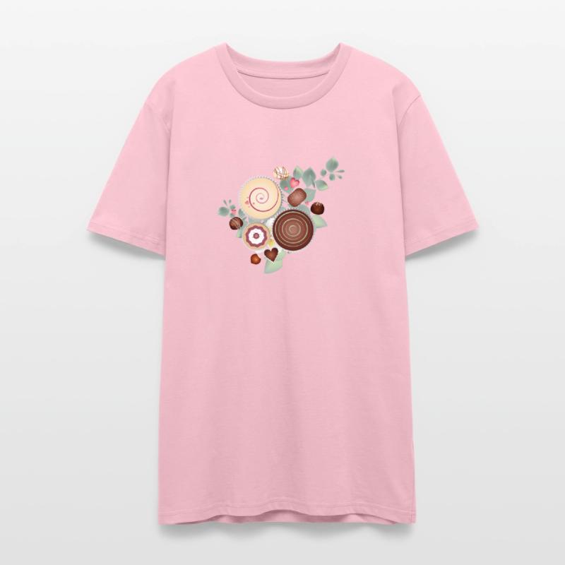 Elegant praline motif between delicate foliage