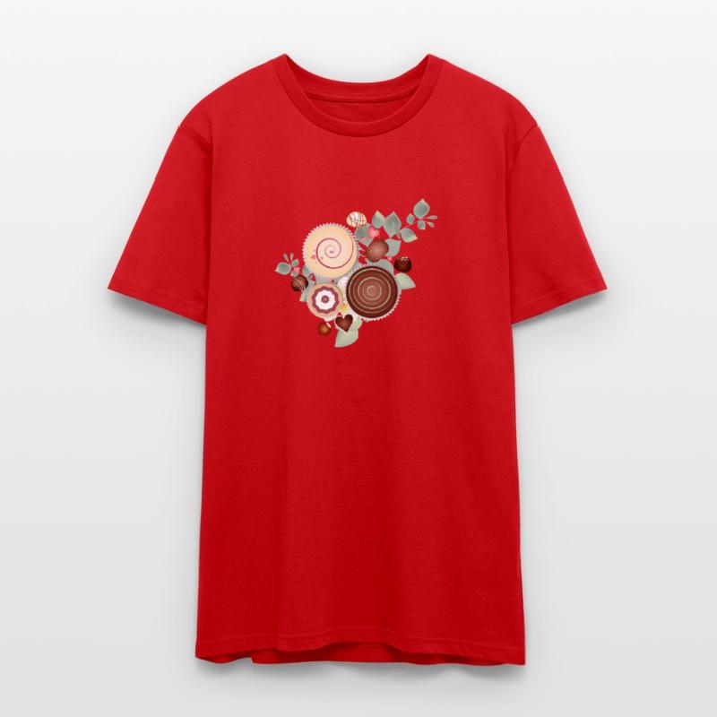 Elegant praline motif between delicate foliage