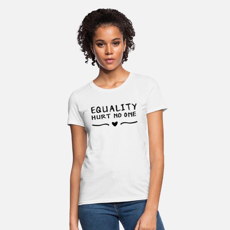 Equality Hurt No One - Black Text