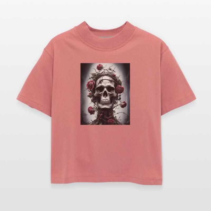 Ethereal Skull with Rose Crown