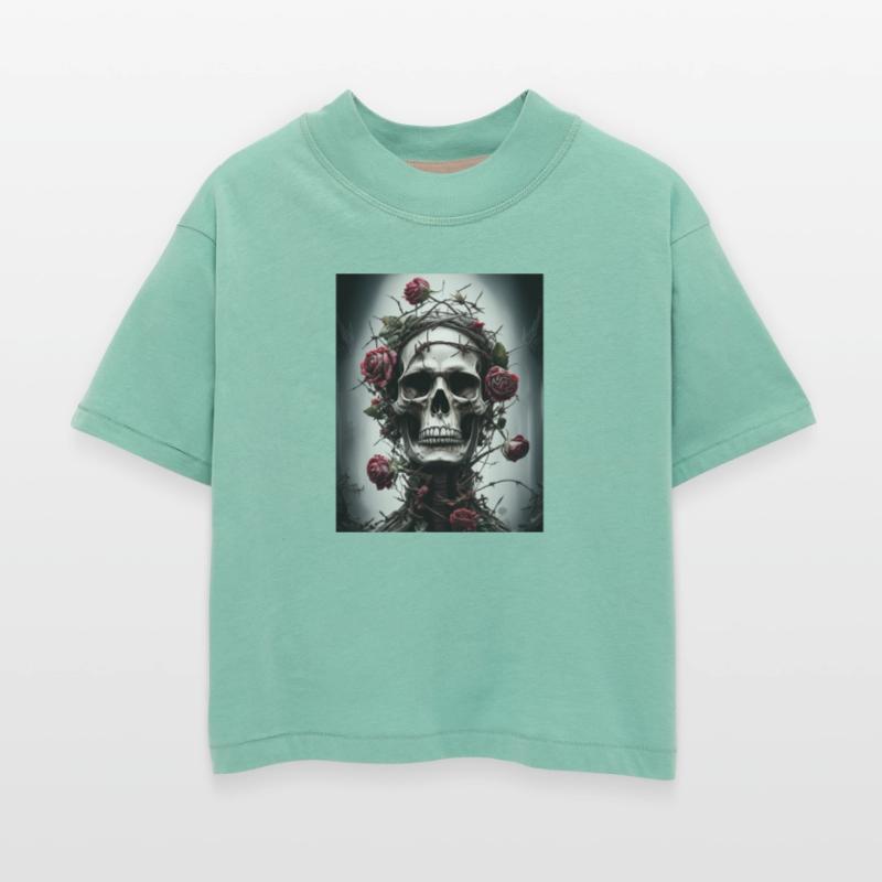 Ethereal Skull with Rose Crown