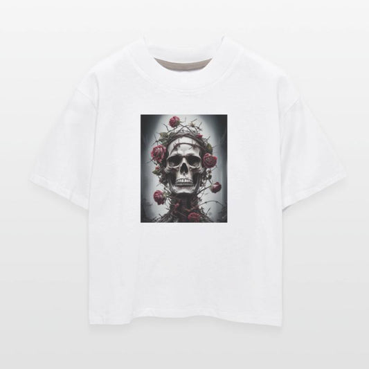 Ethereal Skull with Rose Crown