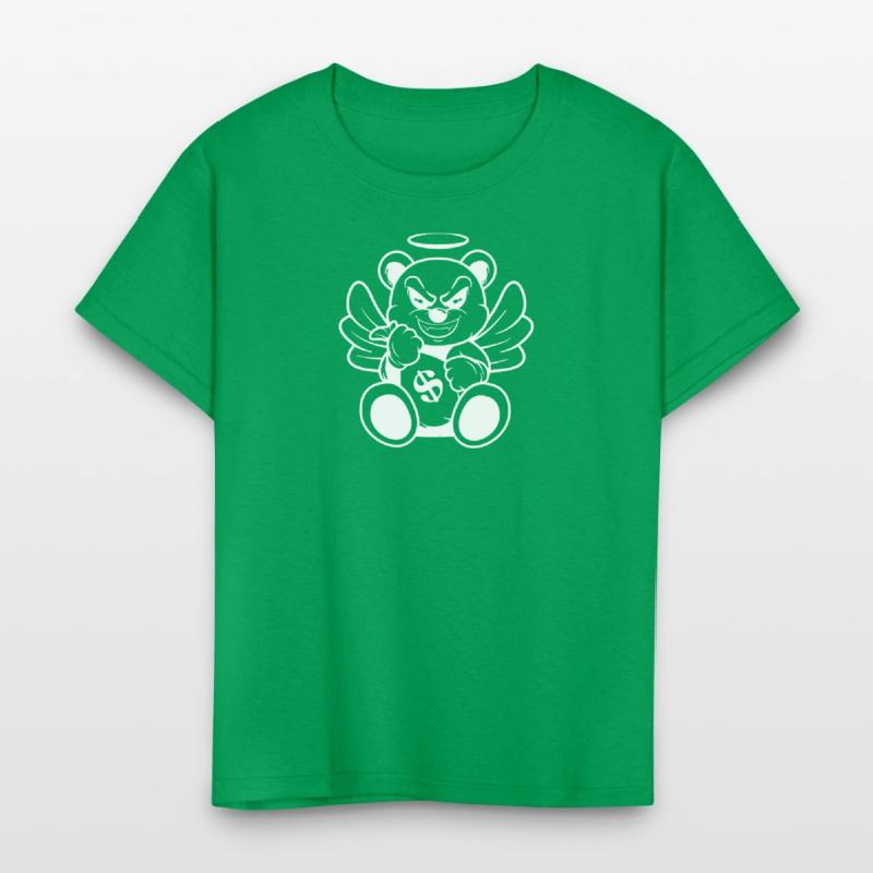 Evil Angel Bear Money Bag Art