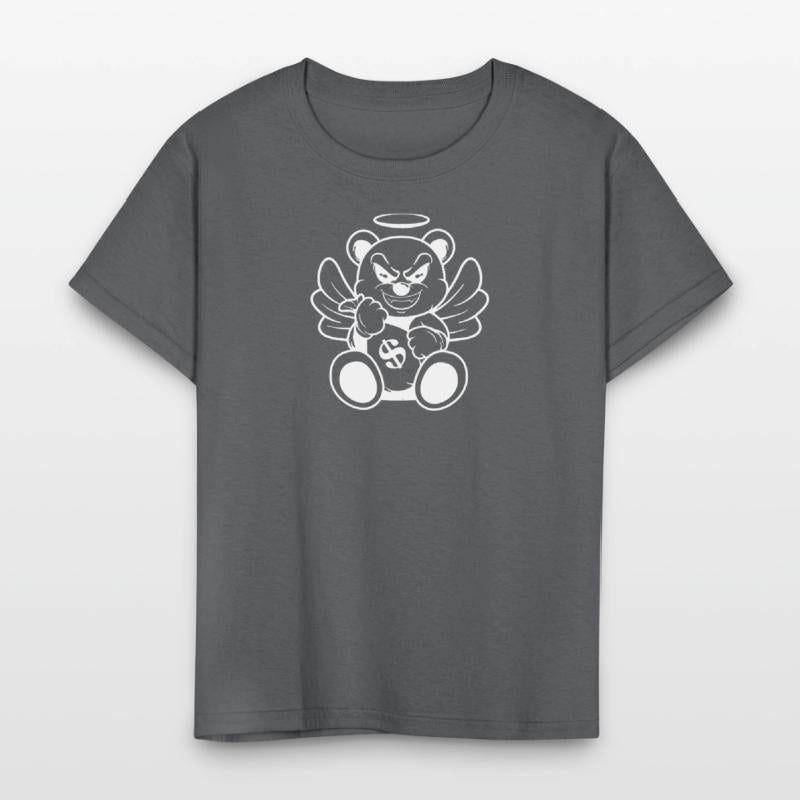 Evil Angel Bear Money Bag Art