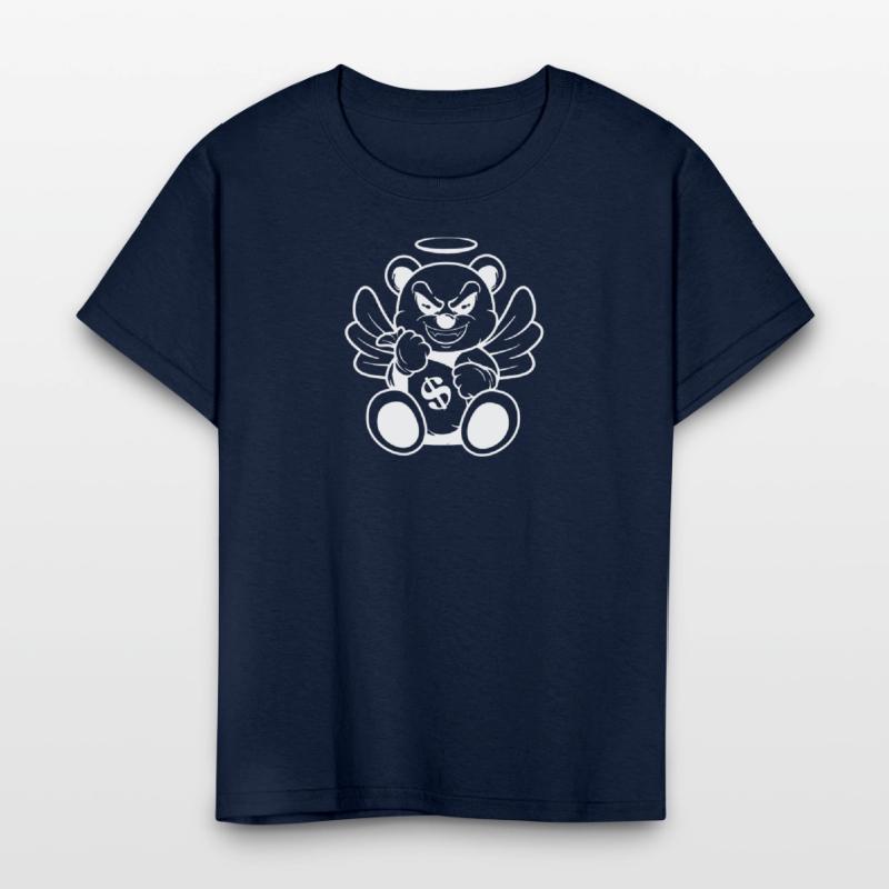 Evil Angel Bear Money Bag Art