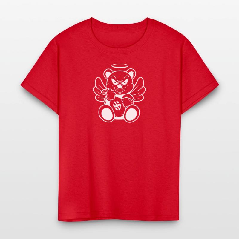 Evil Angel Bear Money Bag Art