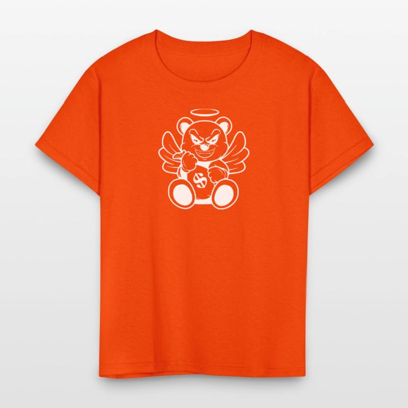 Evil Angel Bear Money Bag Art