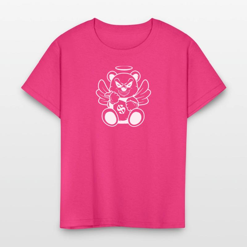 Evil Angel Bear Money Bag Art