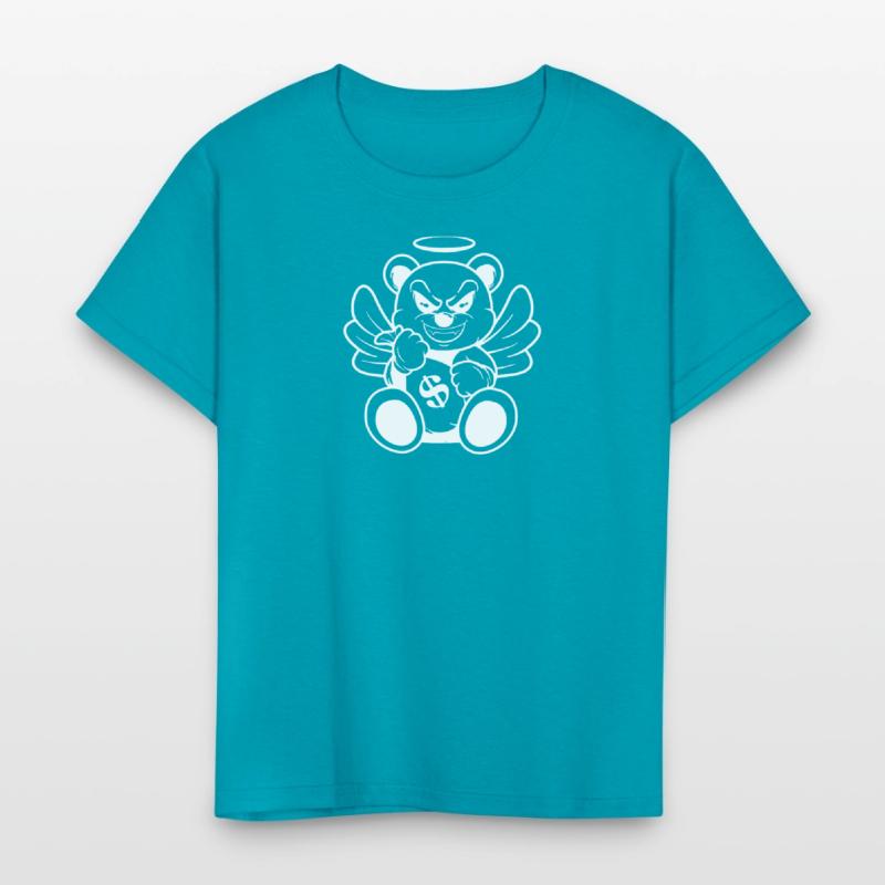 Evil Angel Bear Money Bag Art