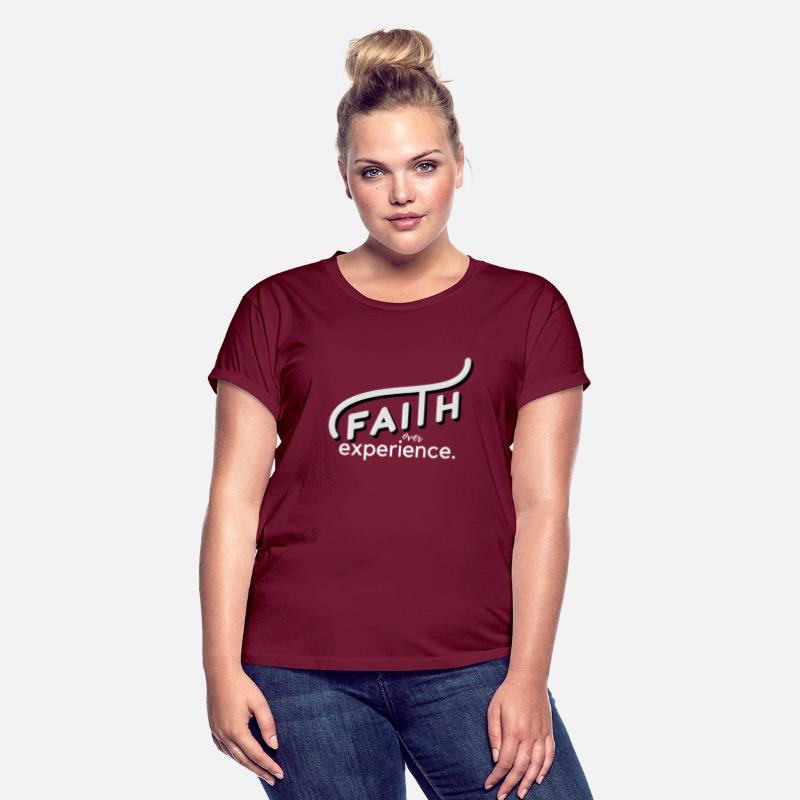 Faith Over Experience-Swoop Style Wht