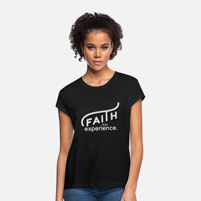 Faith Over Experience-Swoop Style Wht