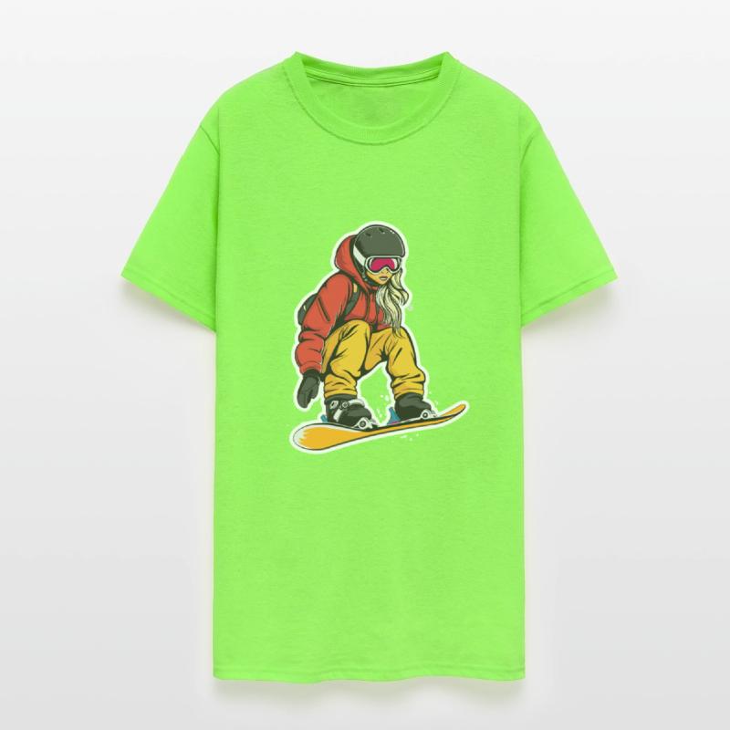 Female Snowboarder Graphic