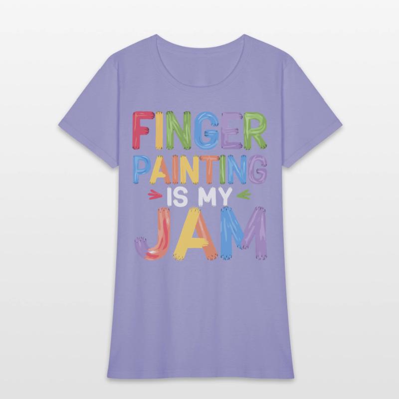 Finger Painting Is My Jam Colorful Creative