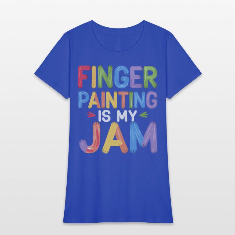 Finger Painting Is My Jam Colorful Creative