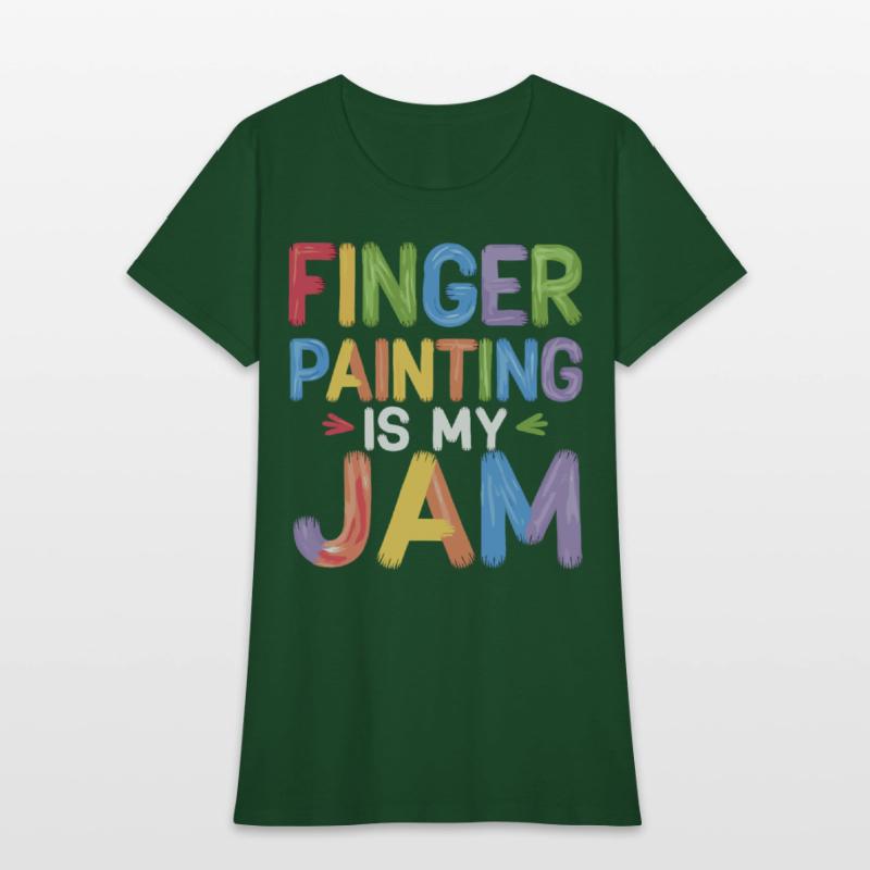 Finger Painting Is My Jam Colorful Creative