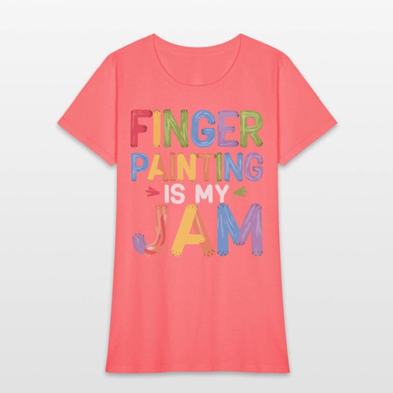 Finger Painting Is My Jam Colorful Creative
