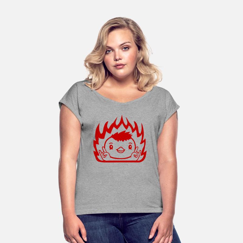 Fire Heavy Metal Duck Bird Chick Rock Hand Gesture