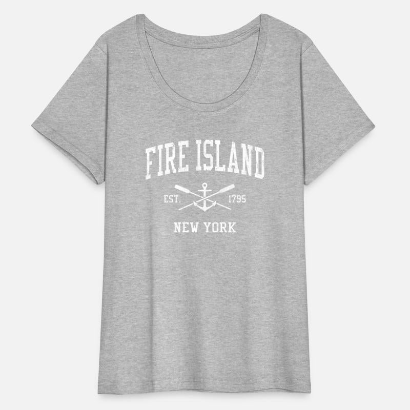 Fire Island Ny Crossed Oars Boat Anchor Sports