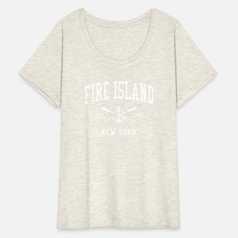 Fire Island Ny Crossed Oars Boat Anchor Sports