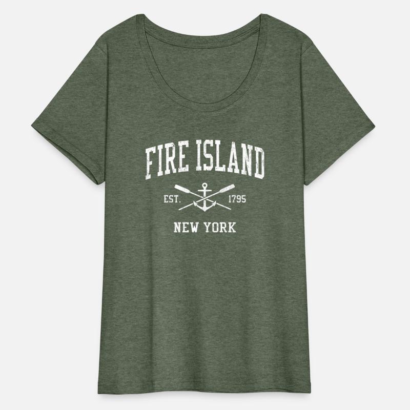 Fire Island Ny Crossed Oars Boat Anchor Sports