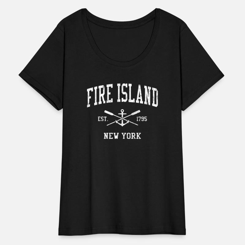 Fire Island Ny Crossed Oars Boat Anchor Sports