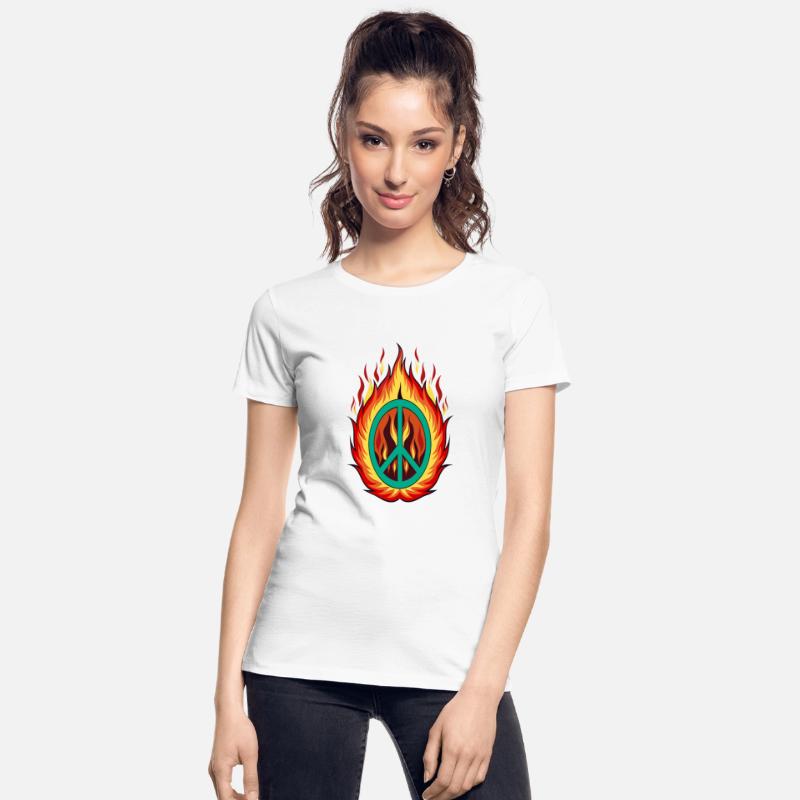 Flames of Peace,illustration of peace symbol