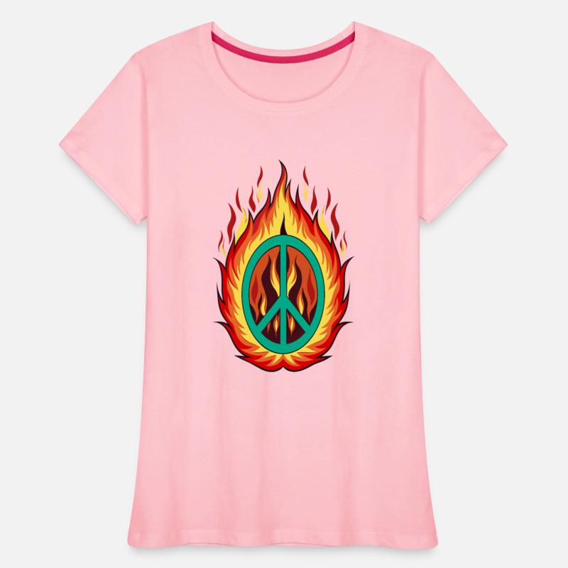 Flames of Peace,illustration of peace symbol