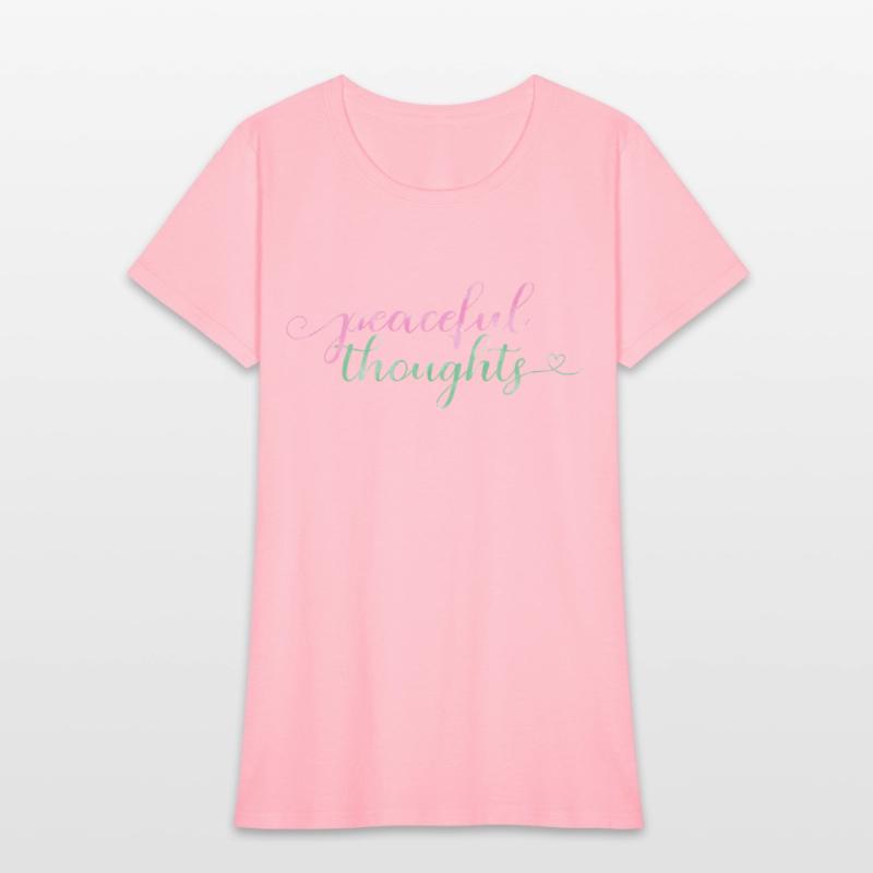 Flowing "Peaceful Thoughts" Watercolor