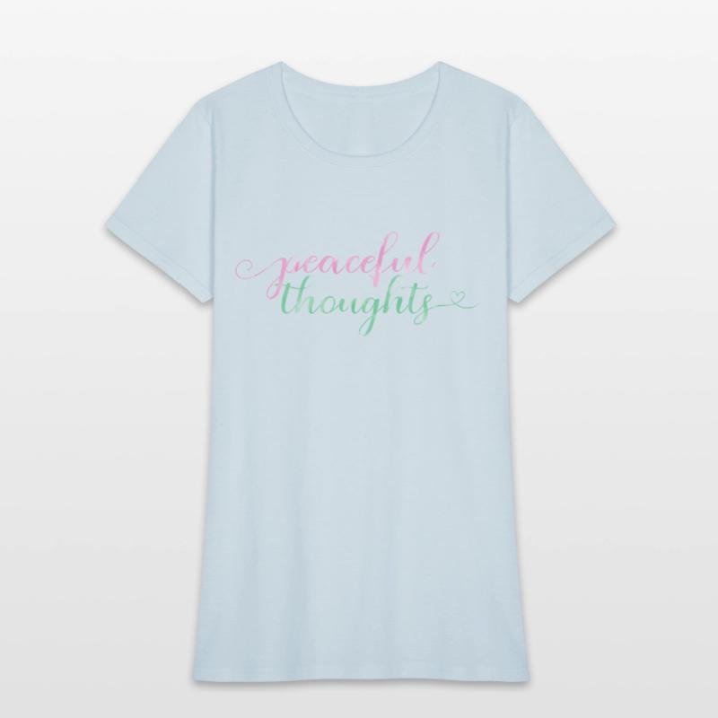 Flowing "Peaceful Thoughts" Watercolor