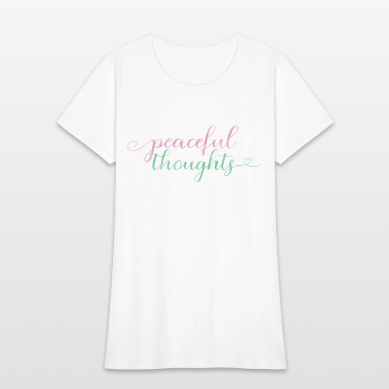 Flowing "Peaceful Thoughts" Watercolor