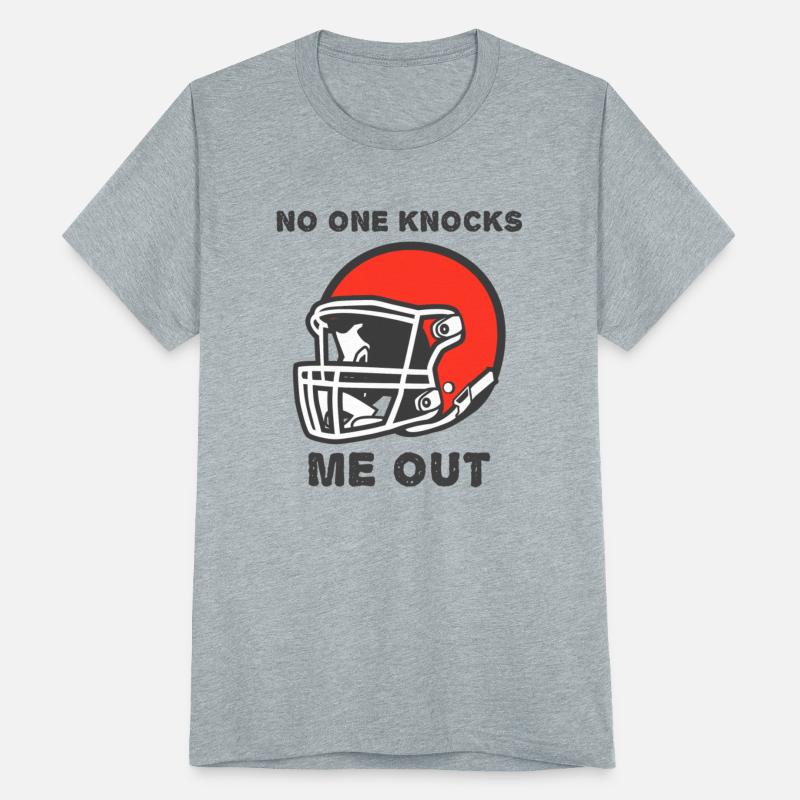 Football Helmet No One Knocks Me Out