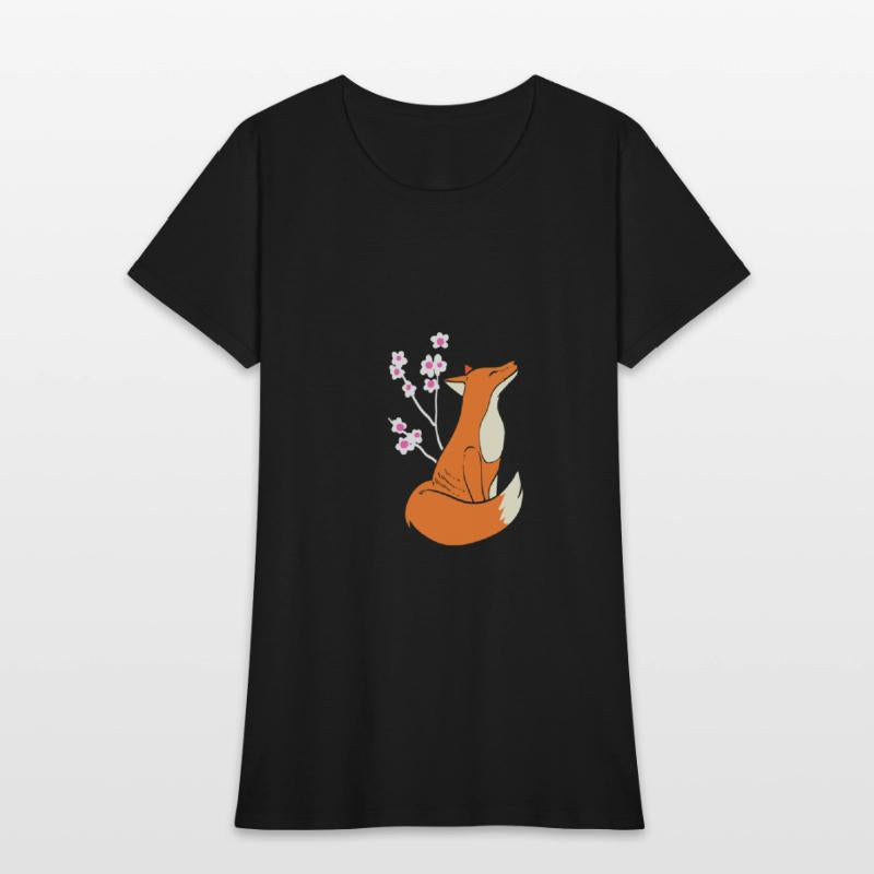 Fox Cherry Blossom Nature Person Gift