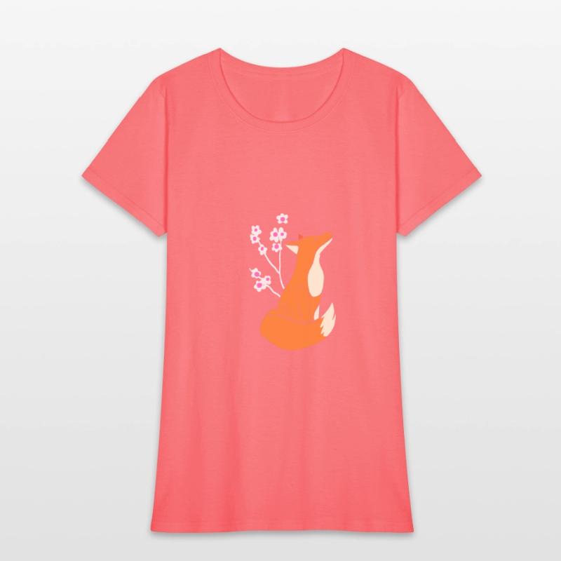 Fox Cherry Blossom Nature Person Gift