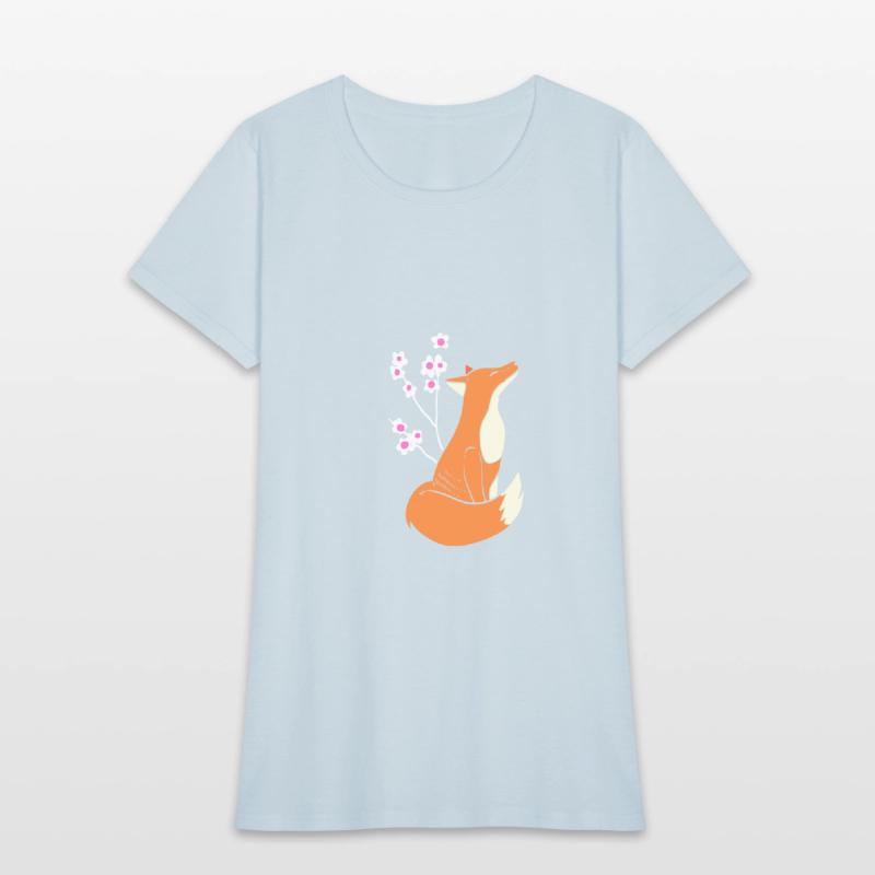 Fox Cherry Blossom Nature Person Gift