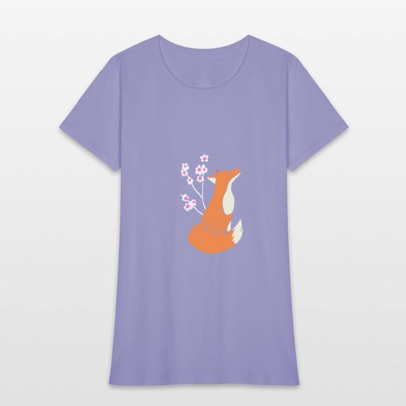 Fox Cherry Blossom Nature Person Gift