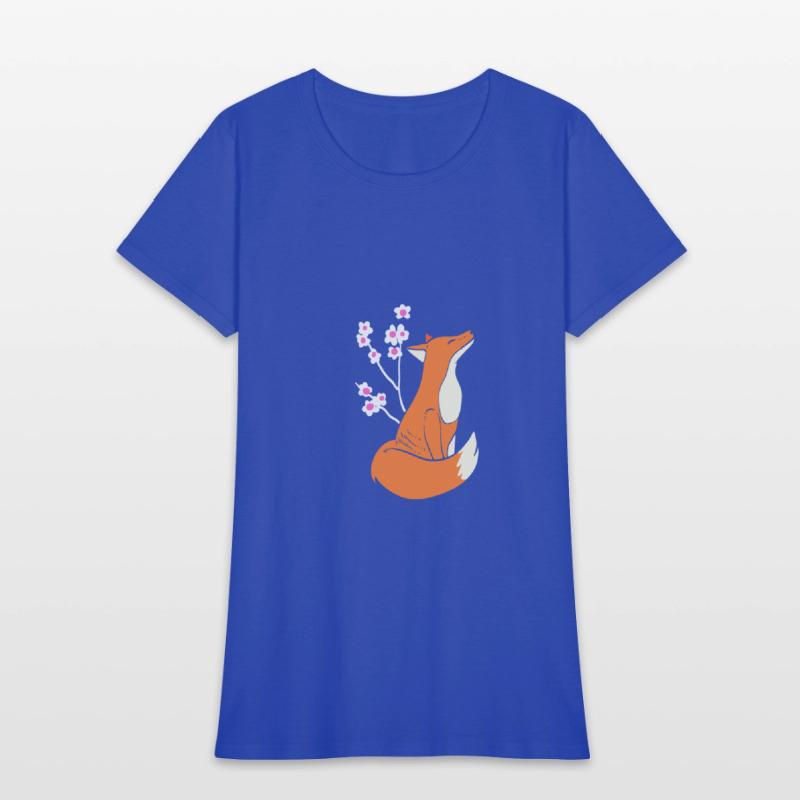 Fox Cherry Blossom Nature Person Gift