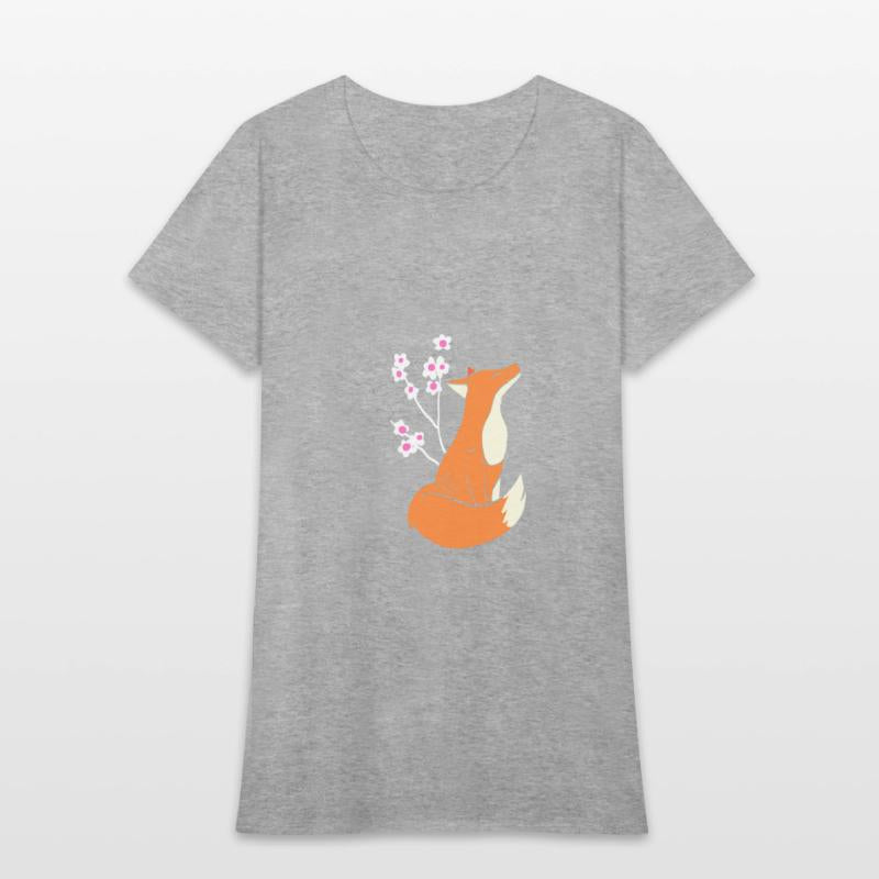 Fox Cherry Blossom Nature Person Gift