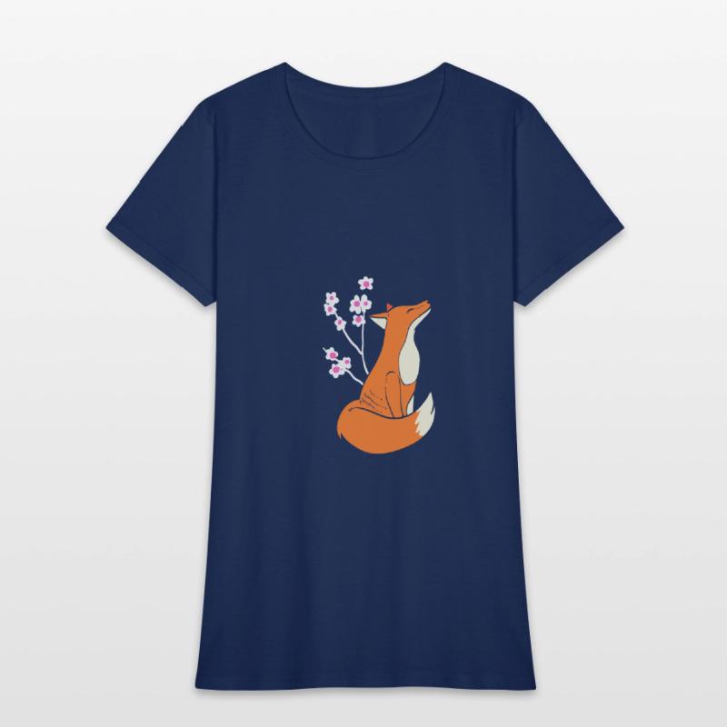 Fox Cherry Blossom Nature Person Gift