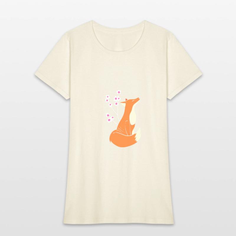 Fox Cherry Blossom Nature Person Gift