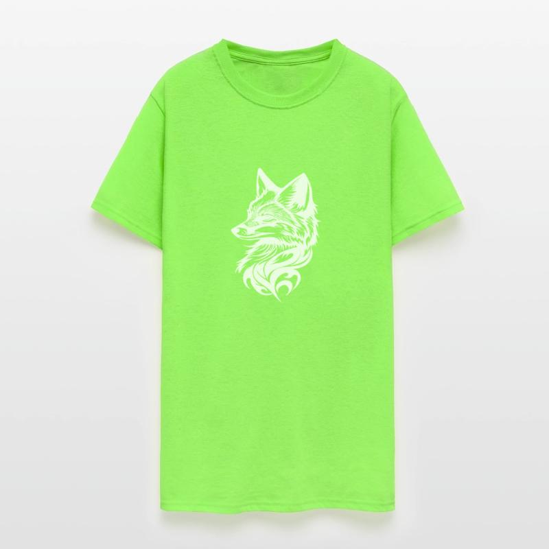 Fox Portrait In Tribal Tattoo Ink