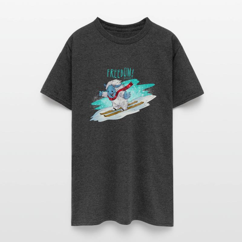 Freddy the Yeti skiing